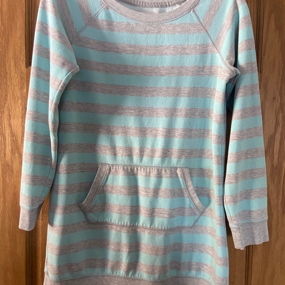 GAP kids, size XL, stripped sweatshirt dress.